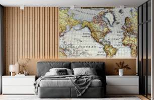 Wybierz Fototapeta Stara mapa Mapa tapety świata na ścianę