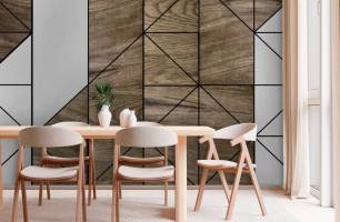 Wybierz Fototapeta Geometria ścian Fototapety Panele 3D na ścianę