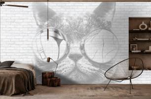 Wybierz Fototapeta Kotek w stylu loft  na ścianę