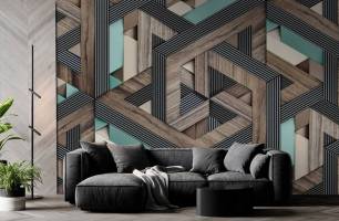 Wybierz Fototapeta Geometria ścian Fototapety Panele 3D na ścianę
