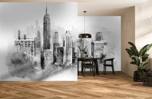 Wybierz Fototapeta Miasto akwarelowe loft Fototapeta według stylu na ścianę