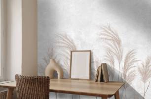 Wybierz Fototapeta Suche kwiaty boho Styl boho na ścianę